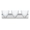 Besa Lighting Sasha Vanity, Opal Matte, Satin Nickel Finish, 3x60W Incandescent 3WZ-757207-SN - alternate 1